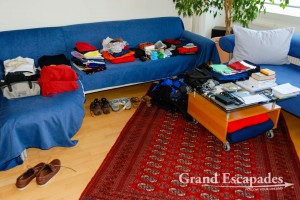 All our belongings on our Round The World Trip in 2007 - 2008