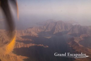 View of Musandam, Flight from Khasab to Muscat, Sultanat of Oman, Arabic Peninsula