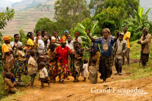 Traditional songs & dances, Batwa People, Lake Bunyonyi, West Uganda, Africa