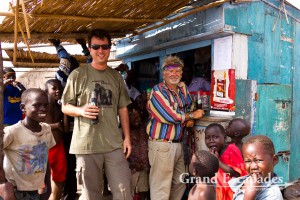 With Paul, in the Fisher village of Butiaba, on the shores of Lake Albert, North Uganda, Africa