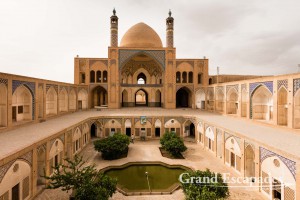 The 18th Century Agha Bozorg Mosque and its "sunken" courtyard, Kashan, Iran