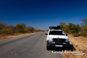 On the way from Beit Bridge to Bulawayo... Roads in Zimbabwe are excellent!
