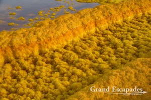 Sulphure rock formations of various colors, Dallol, Danakil Depression, Ethiopia
