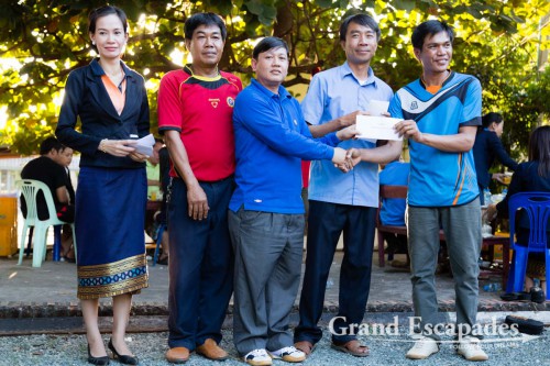 Competition of Pétanque in Luang Prabang, Laos