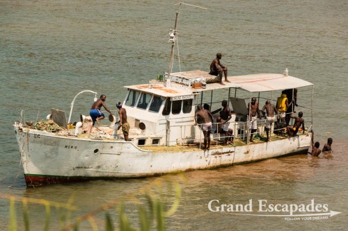 Boat on Lake Malawi