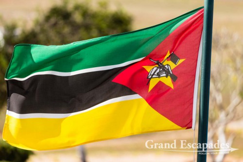 Mozambique Flag, Inhambane Airport, Inhambane, Mozambique