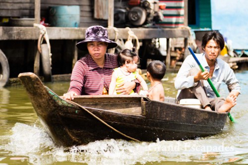 Floating Village of Kompong Luong, on the Tonle Sap, Cambodia