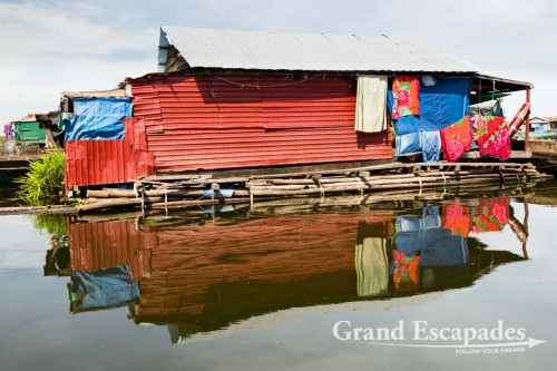 Floating Village of Kompong Luong, on the Tonle Sap, Cambodia