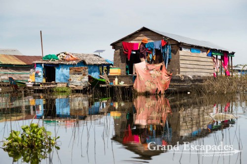 loating Village of Kompong Luong, on the Tonle Sap