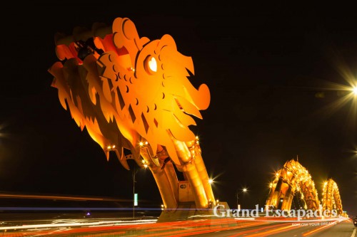 Danang's Bridges at Night, Vietnam