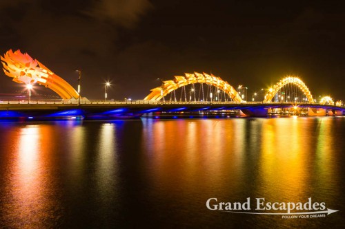Danang's Bridges at Night, Vietnam