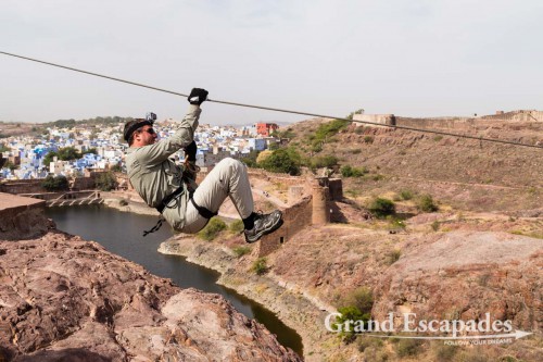 Flying Fox at Mehrangarh Fort, Jodhpur, Rajasthan, India
