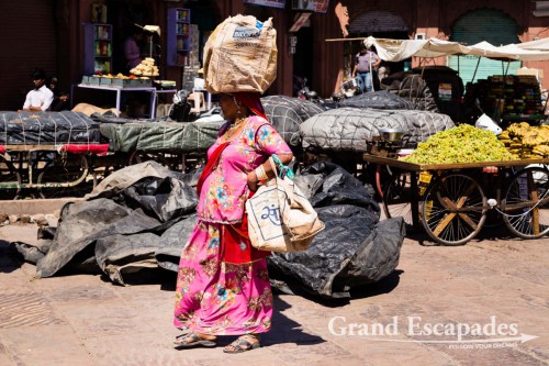 In the streets of Jodhpur, the Blue City, Rajasthan, India