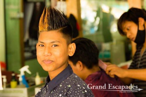 Hairdresser, Beauty Salon, Mandalay, Myanmar