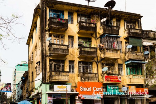 Old Town, Colonial Town, Yangon, Myanmar