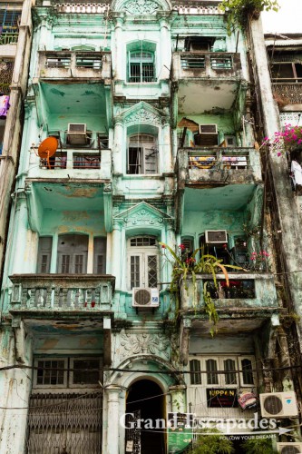Old Town, Colonial Town, Yangon, Myanmar