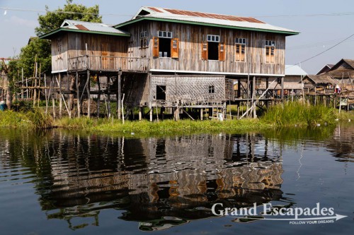 Floating villages on Inle Lake, Myanmar