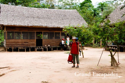 Heidi at the Tacoaral Lodge, La Selva, Madidi National Park
