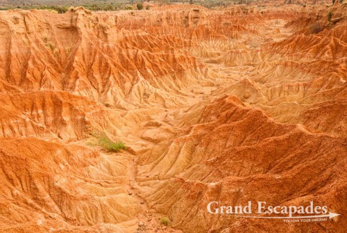 A short walk from the Observatory takes you into amidst incredible rock formation of different reddish colours, the ?Laberintos de Cusco? (Cusco Labyrinths), dotted with different cactuses. The little towers, cliff and ravines were sculptured by the wind and infrequent rain