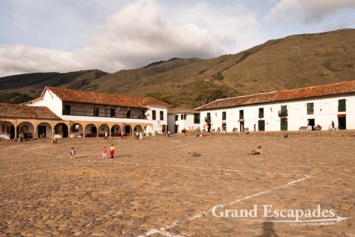 Having visited countless ?most beautiful colonial towns? all over Latino America, we immediately noticed this one was different. Who has ever seen a plaza 120 meters x 120 meters in seize, all cobble stone with a tiny fountain in its center, surrounded by beautifully restored colonial homes? By the way, cobble stone streets here means a kind of terrain even hard to walk in trekking shoes.