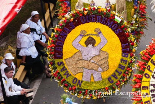 THE highlight of the festival is the ?Defile de Silleteros? on the Friday of the last weekend. Huge arrangements of flowers are carried through the centre of town by farmers from Santa Elena, where the ?Silletas? are ?created? of at least of 15 different kinds of flowers. The best are awarded and put on display on the Plaza Mayor for the last two days of the festival