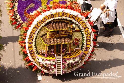 THE highlight of the festival is the ?Defile de Silleteros? on the Friday of the last weekend. Huge arrangements of flowers are carried through the centre of town by farmers from Santa Elena, where the ?Silletas? are ?created? of at least of 15 different kinds of flowers. The best are awarded and put on display on the Plaza Mayor for the last two days of the festival