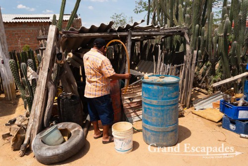 The small town of Uribia, only an hour?s drive from the border town of Maicao, is teeming with smuggled goods. Gasoline is the prime merchandise, easily available at every street corner for 35 cent a liter, cheap, but still ten times the price of what it costs in Venezuela