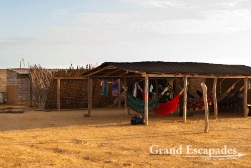 A hammock was hung up for each of us under a thatched roof and that was all there was to it to our moving in. A bit further away were two small brick cubicles, each a shower and toilet, hilariously one for men the other for women