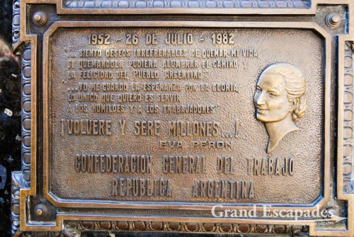 Cementerio de la Recoleta, where the rich and famous of Argentina have their final resting place: presidents, governors, war heroes, writers and of course "Evita" Peron, although not her husband, Buenos Aires, Argentina
