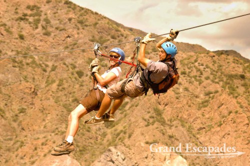 Then came the finale! Twice we crossed high above Rio Mendoza, one glide was 380 meter and the other even 420 meter long at up to 60 meters above the water