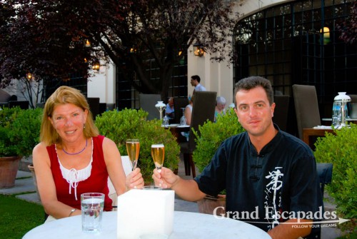 We celebrated Heidi´s birthday at Restaurant 1884 Maximilian Mallmann: great atmosphere, excellent wine from Familia Gascon, but the food did not live up to the restaurant's reputation, Mendoza, Argentina