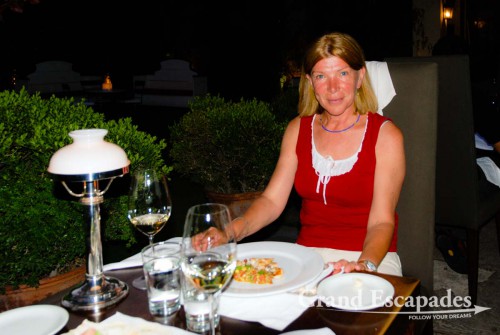 We celebrated Heidi´s birthday at Restaurant 1884 Maximilian Mallmann: great atmosphere, excellent wine from Familia Gascon, but the food did not live up to the restaurant's reputation, Mendoza, Argentina