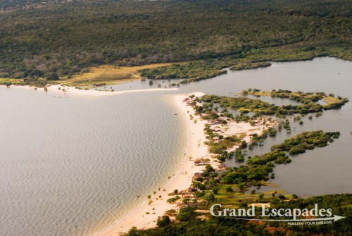 Sand beaches near Santarém on the Amazon, Brazil