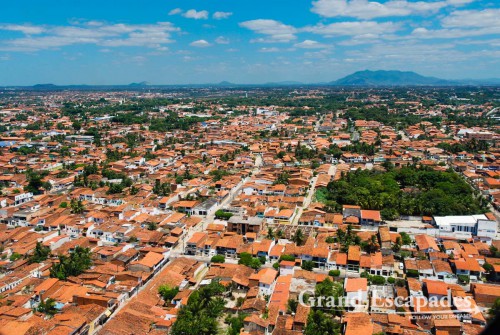 The town of Fortaleza shortly before touch down - Brazil