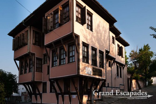 Lamartine House, National Revival Architecture with colorful houses, old city of Plovdiv, Bulgaria, Europe