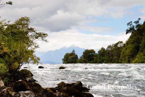 Rapids on Rio Petrohue - This river links Lago Todos Los Sanctos and Fiordo Reloncavi and has some very impressive rapids!, Puerto Montt