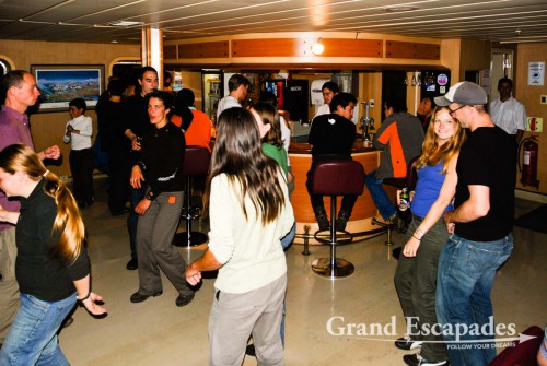 Cruise from Puerto Montt to Puerto Natales, Patagonia, Chile - The third day ended by a lively bingo party and a disco. Both turned out to be great fun