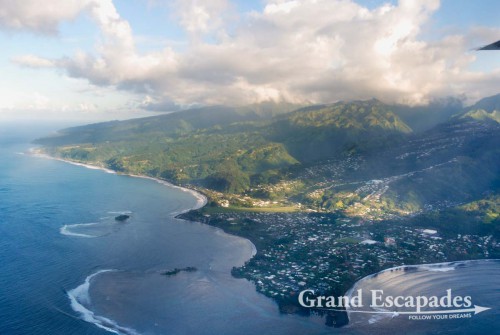 Approaching Papeete on Tahiti, French Polynesia