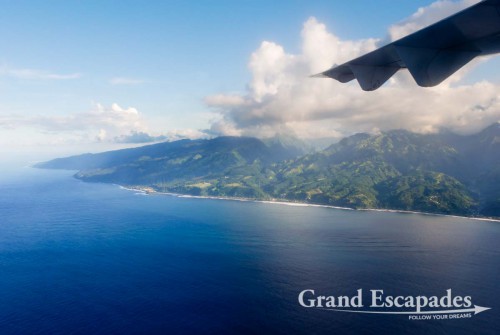 Approaching Papeete on Tahiti, French Polynesia