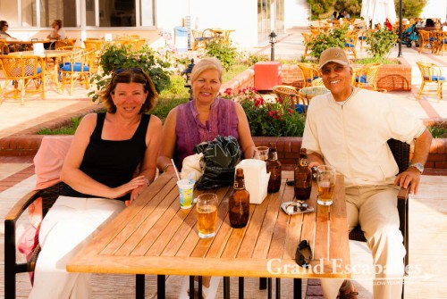 One evening Yilmaz took us for a drink to the senior officer's lounge of the Turkish navy, the most gorgeous location right on the ocean. Dinner we had at the officer's club of the air force overlooking the Bosporus, Istanbul