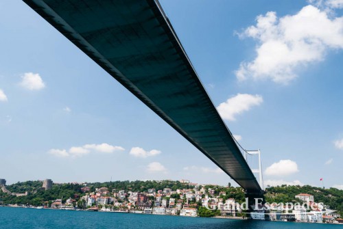 Cruise on the Bosporus up to the Balck Sea - One of the two bridges between Europe & Asia