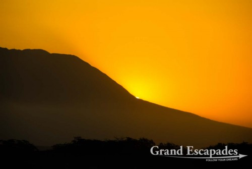Sunset over the Nascan desert ...
