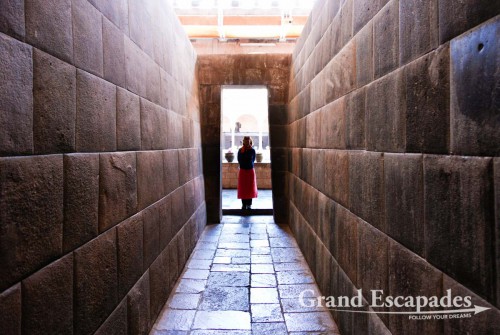 Inca walls in the Qorikancha temple, Cuzco, Peru