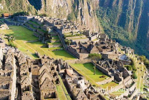 View of the residential sector, Machu Picchu, Peru