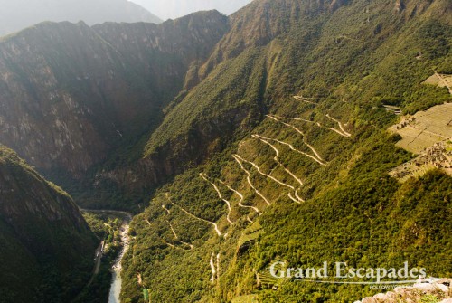 Way from Aquas Calientes to Machu Picchu, Cuzco, Peru