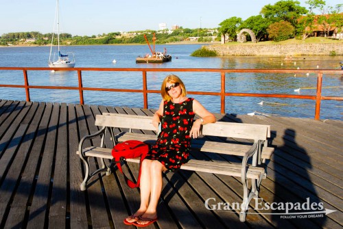 Enjoying the evening sun in the harbour - Colonia, Uruguay