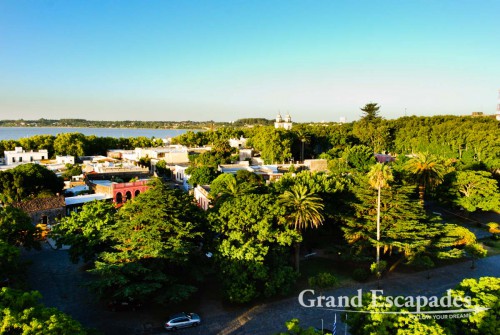 View of the Old Colonial City of Colonia from the Light House, Uruguay