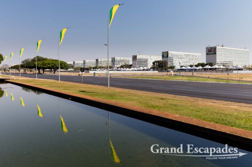 Eixo Monumental with several Ministeries, Brasilia, Distrito Federal, Brazil