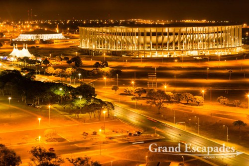 View of the Eico Monumental from the TV TOur at night, Brasilia, Distrito Federal, Brazil