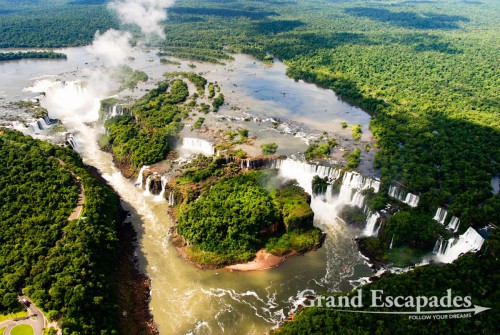 View form a helicopter, Iguazu Falls, Brazil